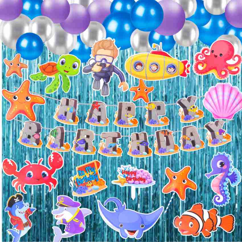 Party Decorz Sea Animal /Ocean Animal Theme Birthday Decoration Set Of  49pcs Price in India - Buy Party Decorz Sea Animal /Ocean Animal Theme  Birthday Decoration Set Of 49pcs online at