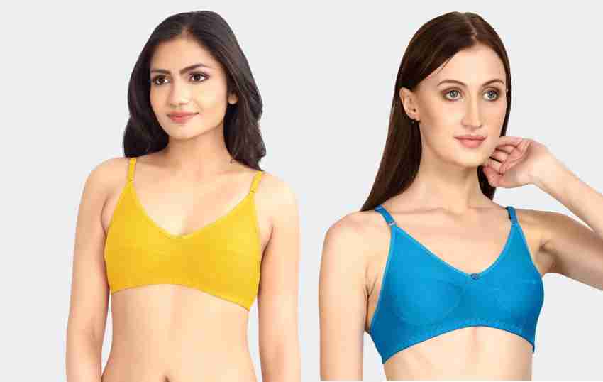 Buy ENVIE Women's Cotton Bra_Ladies Non-Padded, Non-Wired Everyday  BraGirls Inner Wear Casual Use T-Shirt Bra Online In India At Discounted  Prices