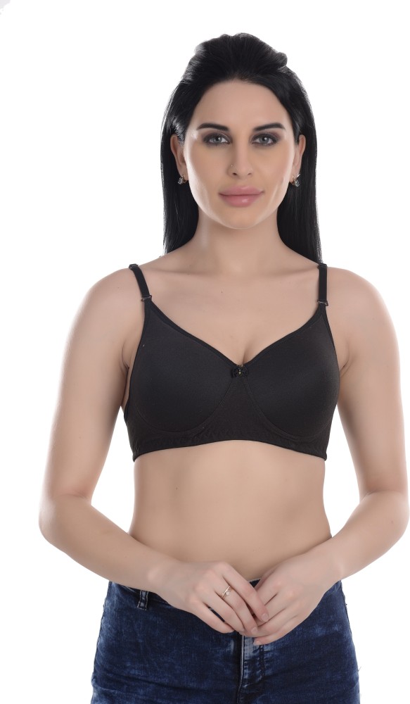 Non stick non foam Women Cotton Bras Maroon - : The