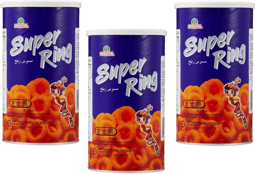 SUPER RING Cheese Flavored Snack Recommended by BLACKPINK 10 Packs x 60g