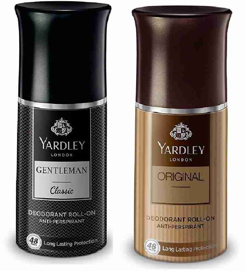 YARDLEY Gentleman Original Classic Roll On 50ml pack 2 Deodorant Roll on For Men