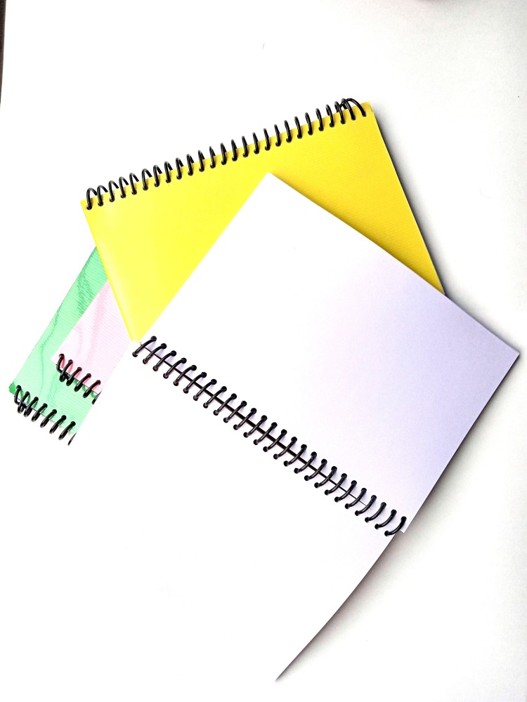 SHARMA BUSINESS A4 Soft Cover Spiral Notebook 4-Pack Blank Spiral Notebok  A4 Note Book Unruled 200 Pages Price in India - Buy SHARMA BUSINESS A4 Soft  Cover Spiral Notebook 4-Pack Blank Spiral