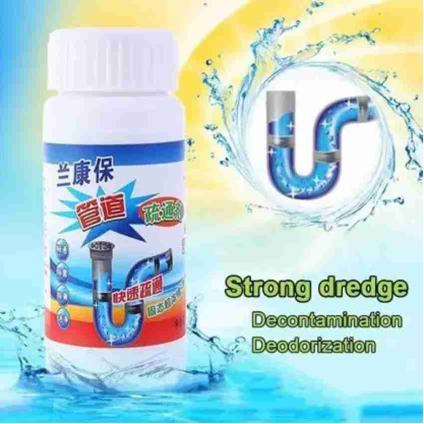 SUPER CLOG REMOVER DRAIN PIPE BASIN CLEANER CLOGGED DRAINAGE REMOVER POWDER  CLEANING FOR TOILET AND KITCHEN