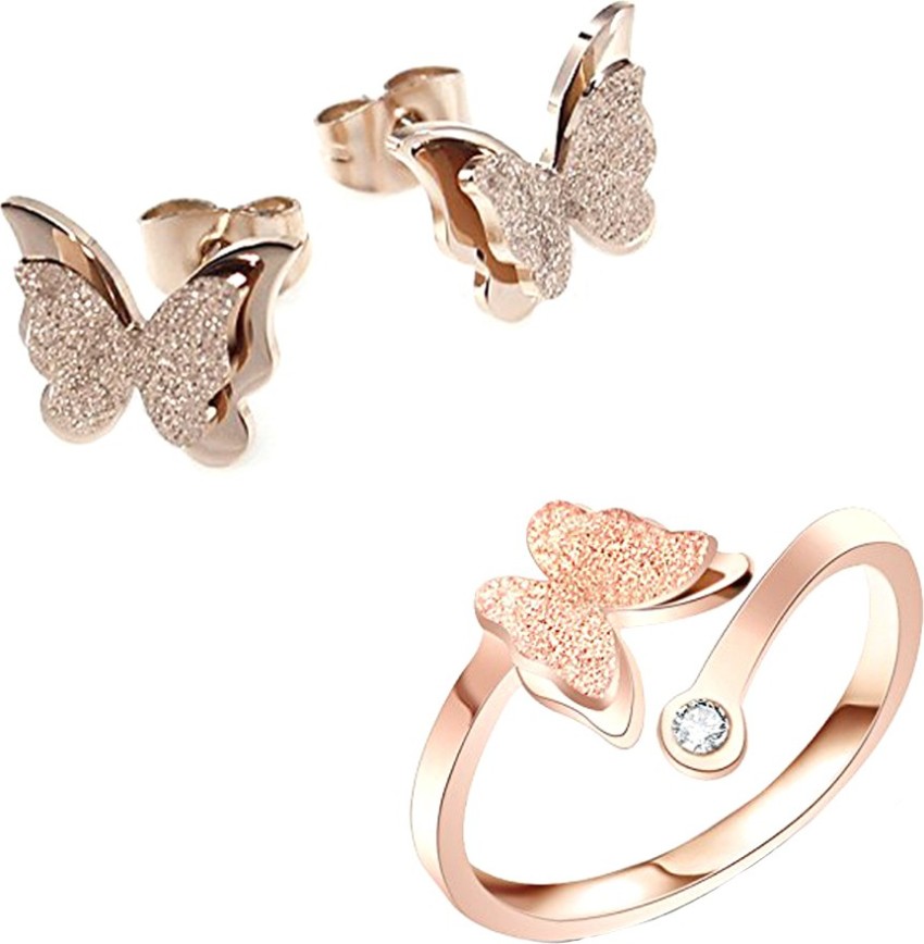 Charm Butterfly Hoop Earrings 14K Gold Small India  Ubuy