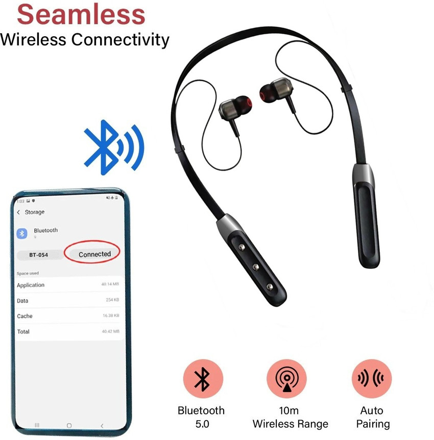 Bluetooth headphones best sale with music storage