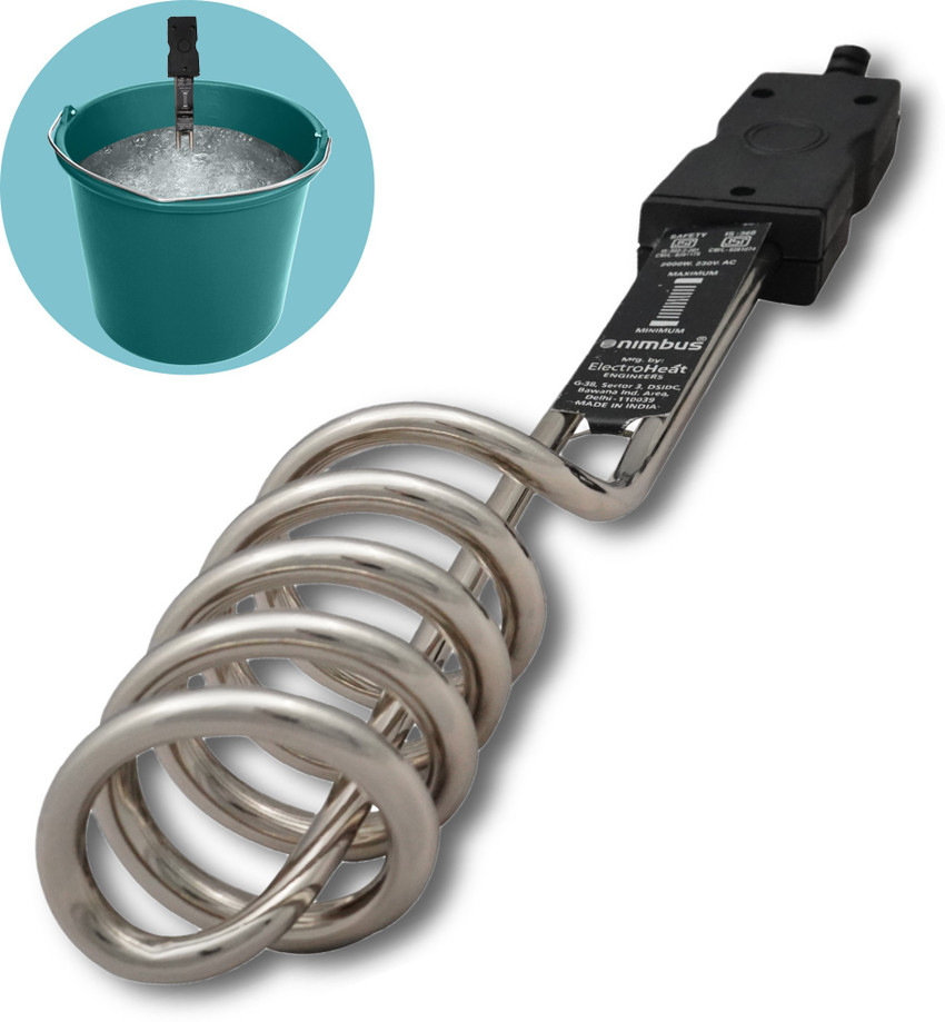 Nimbus Electric Immersion Water Heating Rod 2000 Watts | Water Heater |  Bucket Heater 2000 W Shock Proof Immersion Heater Rod Price in India - Buy  Nimbus Electric Immersion Water Heating Rod