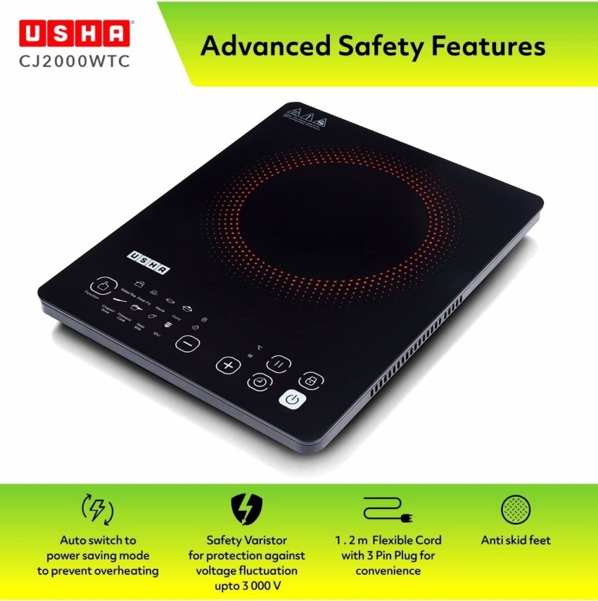 Usha 2000 watt induction cooktop sale