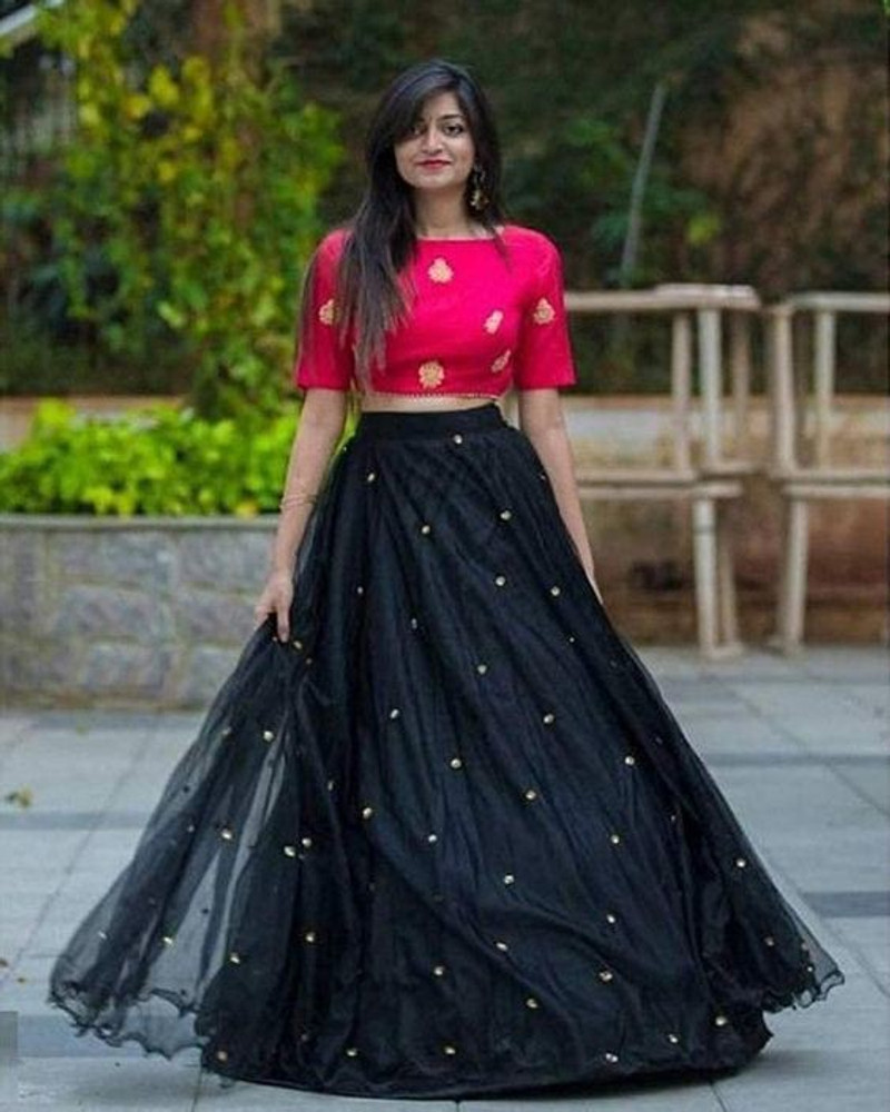 Crop tops lehenga best sale online flipkart