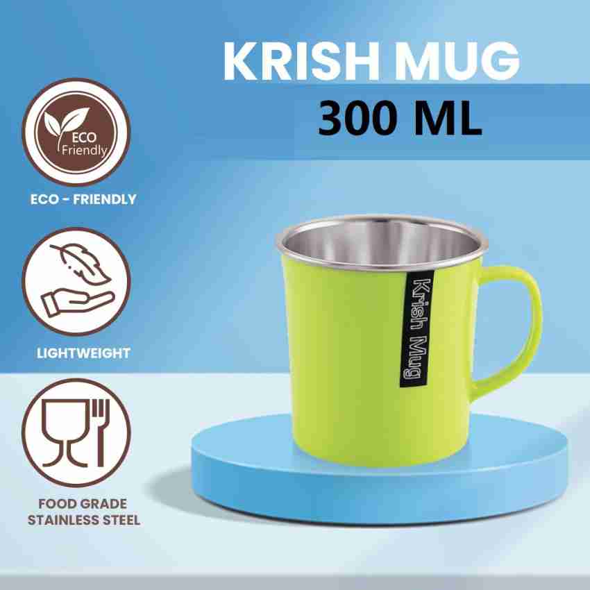 Nabhya Big Size 300 Ml Inner Steel Plastic Cups for Coffee Tea,Campings  with Handle Stainless Steel, Plastic Coffee Mug Price in India - Buy Nabhya  Big Size 300 Ml Inner Steel Plastic