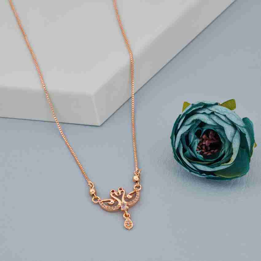 Rose gold hot sale couple necklace