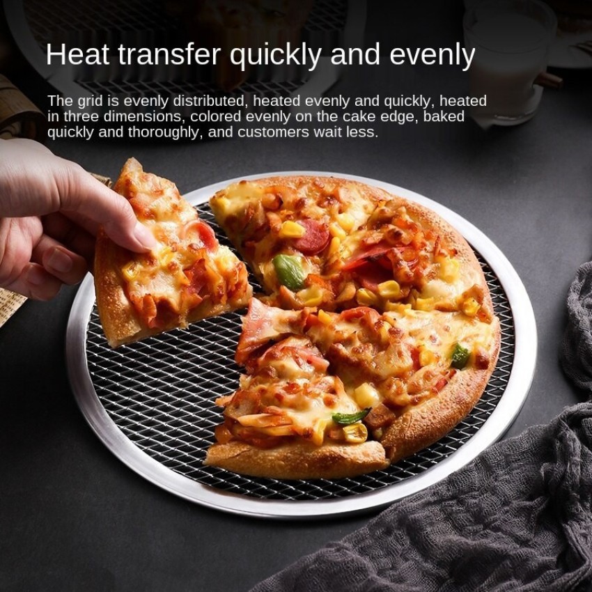 Pizza Pan, Aluminium Mesh Pizza Screen Baking Tray Net, - Pizza