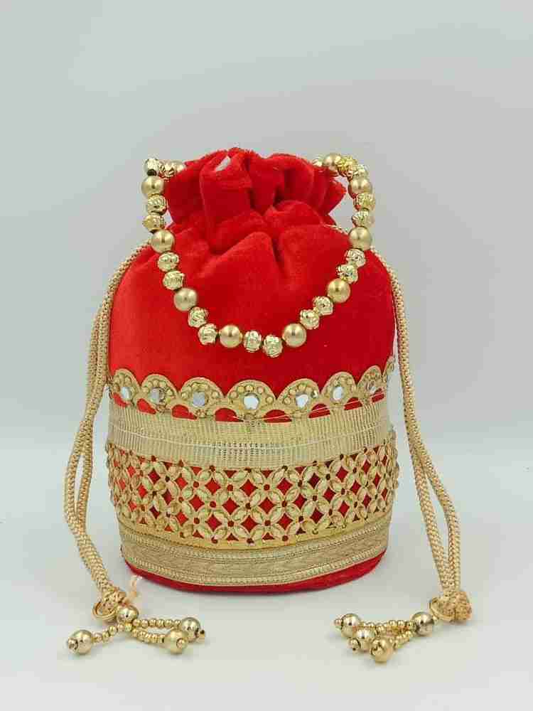Red colour pouch best sale