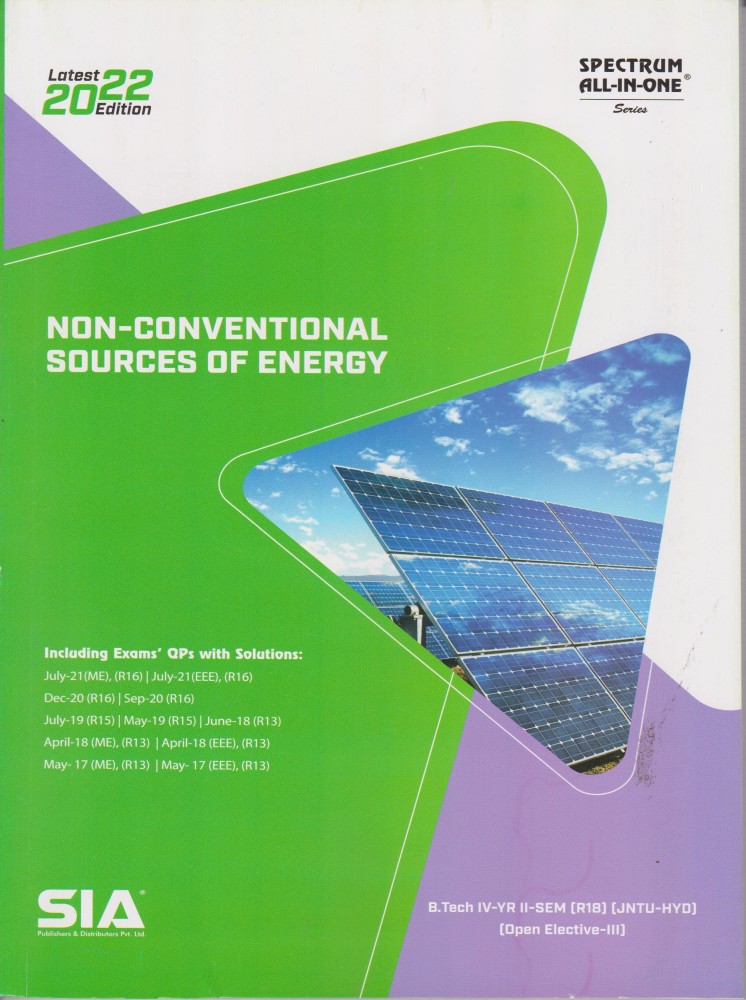 Non Conventional Sources Of Energy B.Tech IV Year II Sem R18