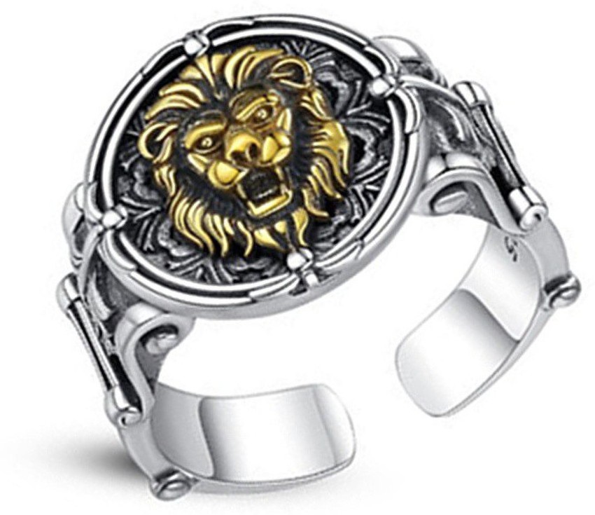 Buy quality 925 Sterling Silver Lion Lucky MGA  BRS0111 in Amreli