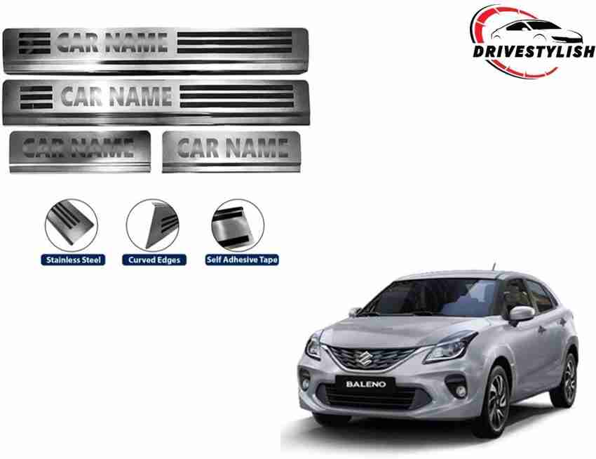 DriveStylish Car Stainless Steel Foot Step Scuff Plate Sill Plate