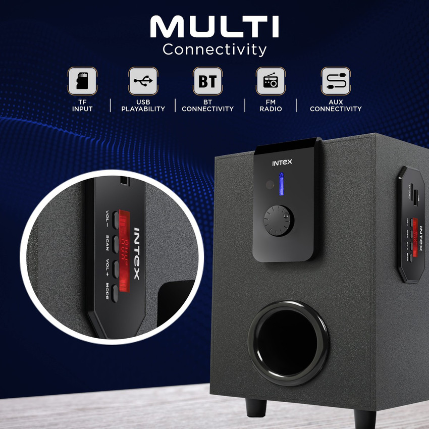 Intex 2.1 speakers top flipkart