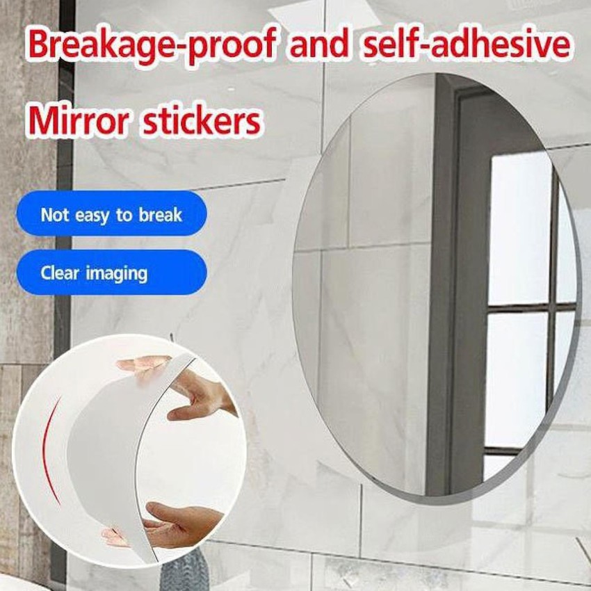 Mirror Sticker Roll  Self Adhesive Glass Mirror Tape (40IN x 4CM )