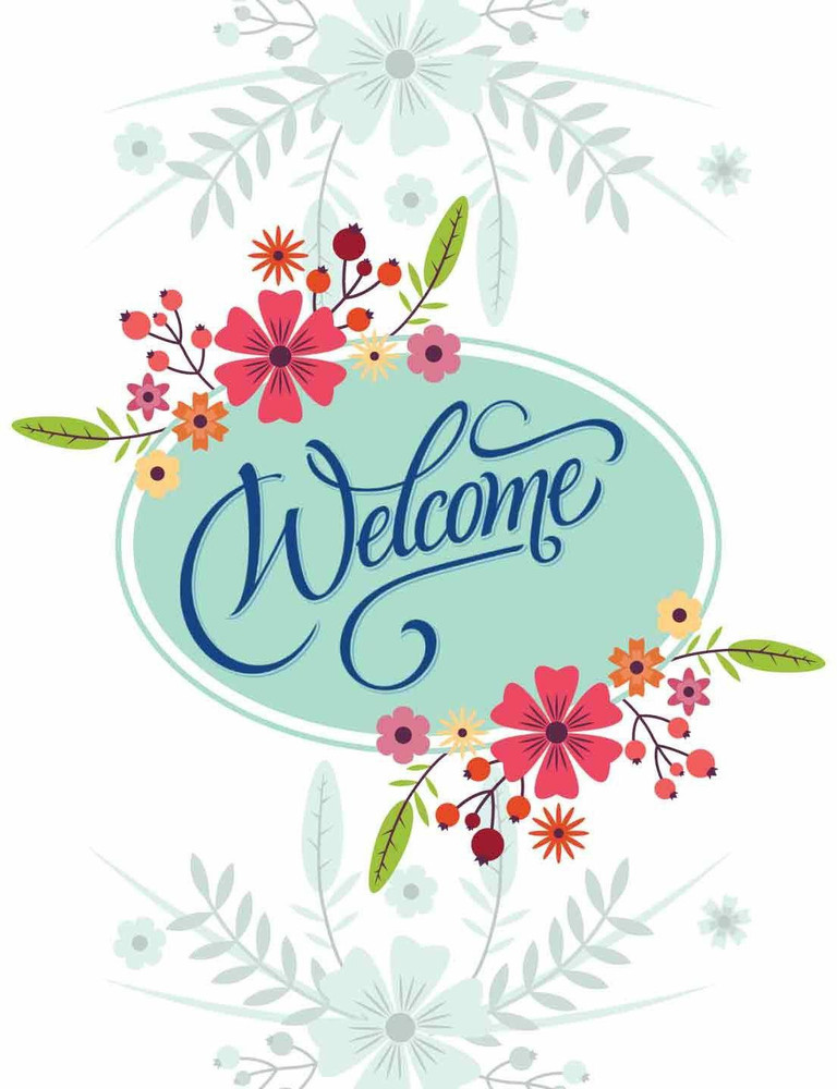 Welcome stickers top