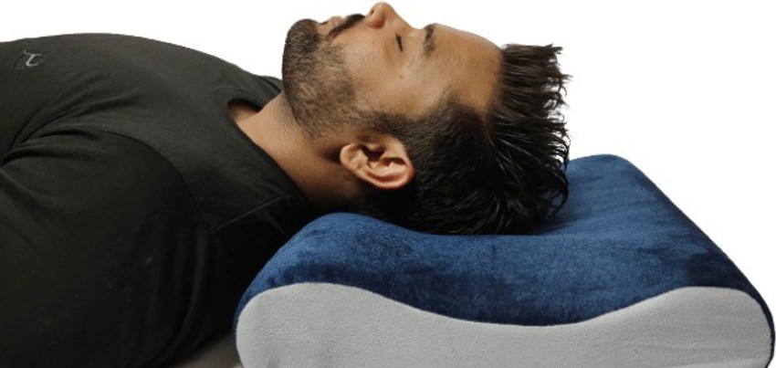 DEBIK Contoured Cervical Pillow with Memory Foam for Cervical Neck Pain Relief Neck Support Buy DEBIK Contoured Cervical Pillow with Memory Foam for Cervical Neck Pain Relief Neck Support Online at