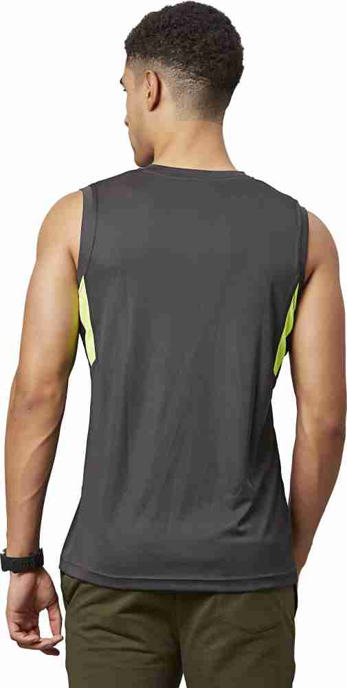 Men's V Neck Black Sleeveless T-Shirt – Bodymark