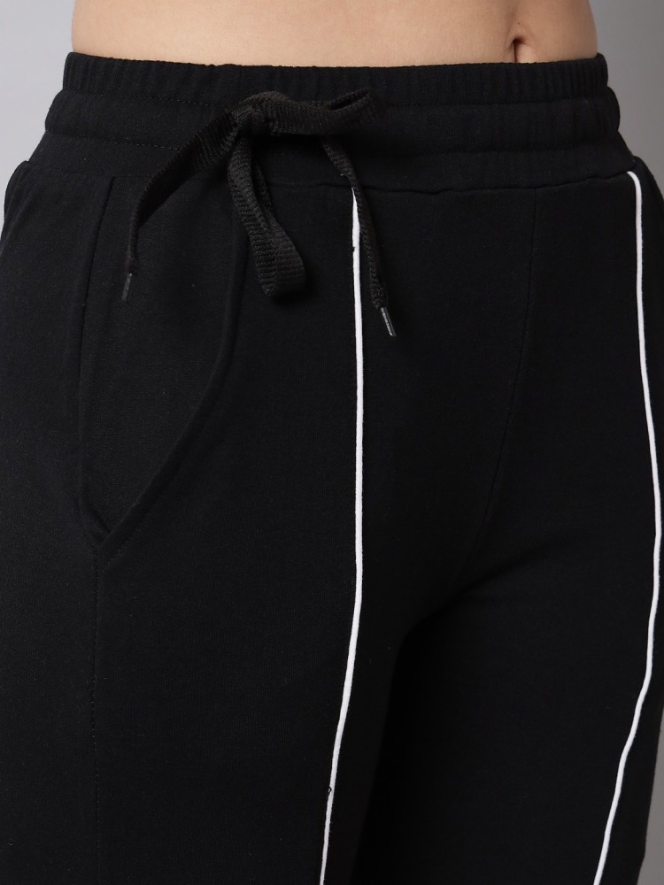 Buy Q-Rious Women Peach Solid Single Jogger Pants Online at Best