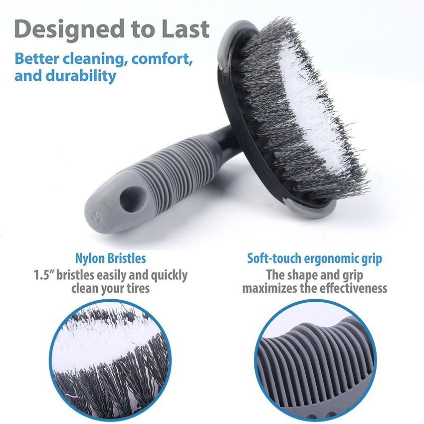 Qiisx CAR TYRE WHEEL CLEANER BRUSH TYRE FOR Volvo V60 100 g Wheel