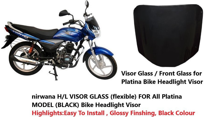 Mvaeshop H L VISOR GLASS flexible FOR All Platina MODEL BLACK Bike Headlight Visor Price in India Buy Mvaeshop H L VISOR GLASS flexible FOR All Platina MODEL BLACK Bike Headlight Visor online