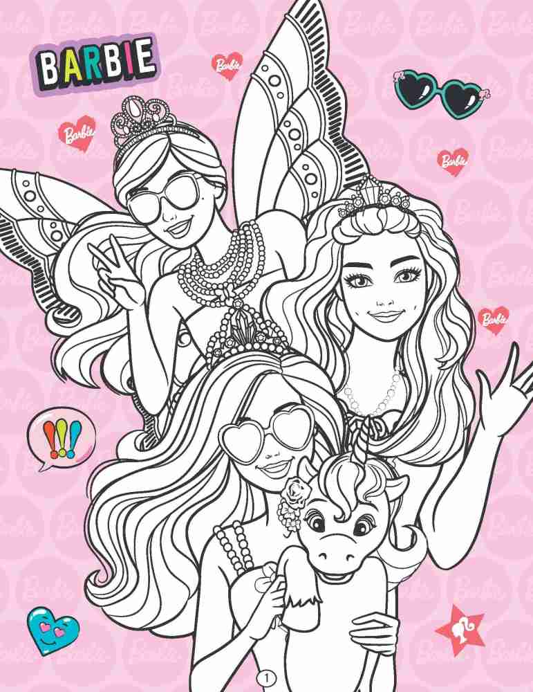 barbie colouring book