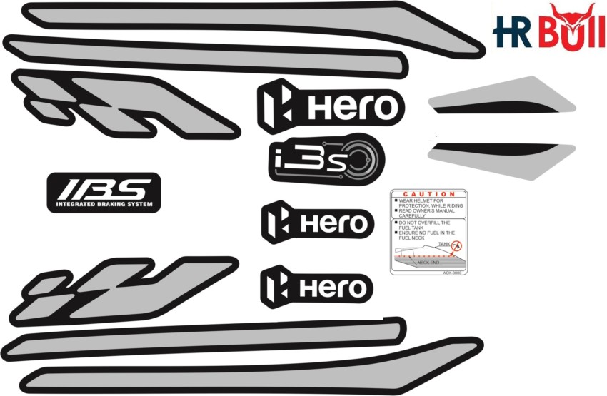 hero honda glamour sticker