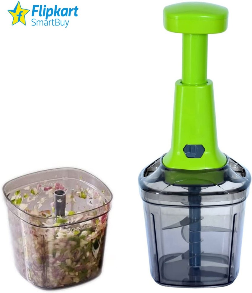 Quick & Easy 6 Blade Push Chopper Push N Chop Chopper Vegetable and Fruit  Cutter Chopper