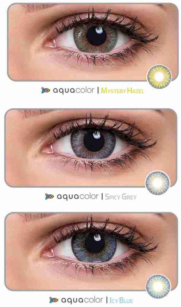 Color Contact Lenses: Brown, Grey, Acqua Color Lens