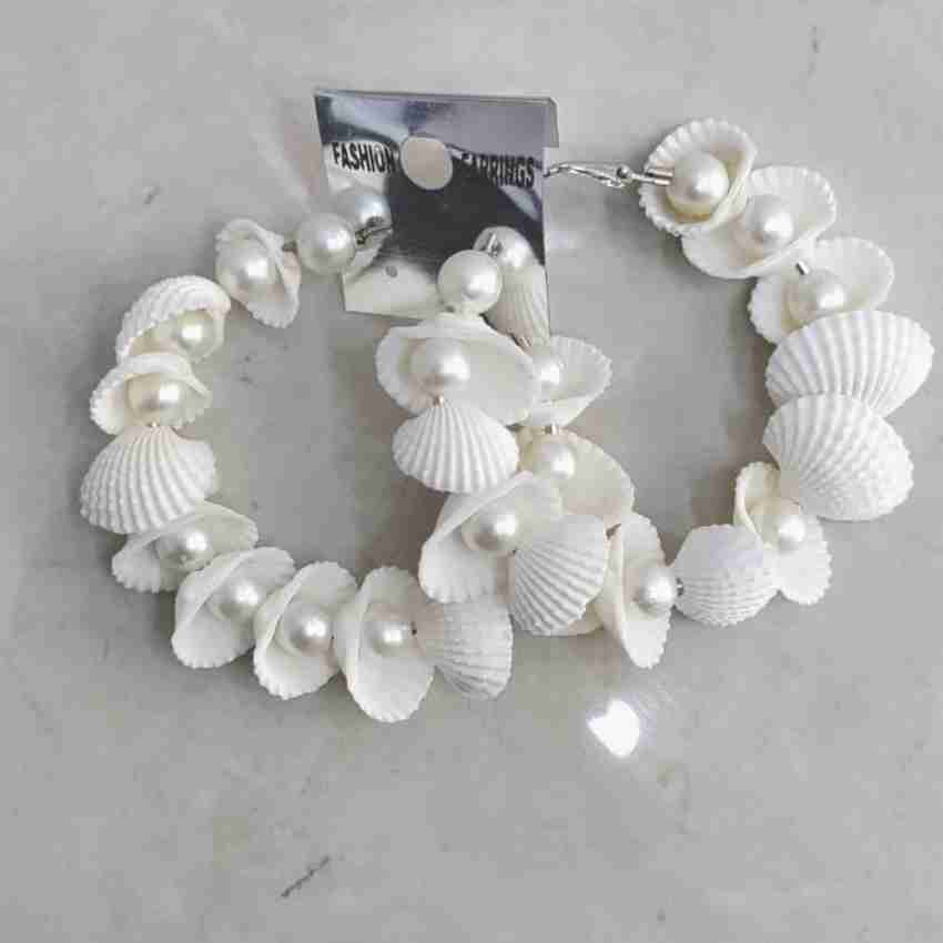 White seashell earrings online