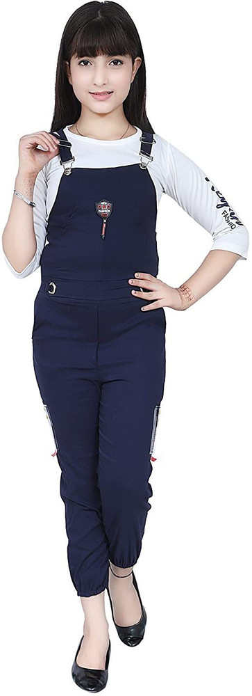 PERFECTPIVOT Dungaree For Girls Casual Printed Cotton Blend Price