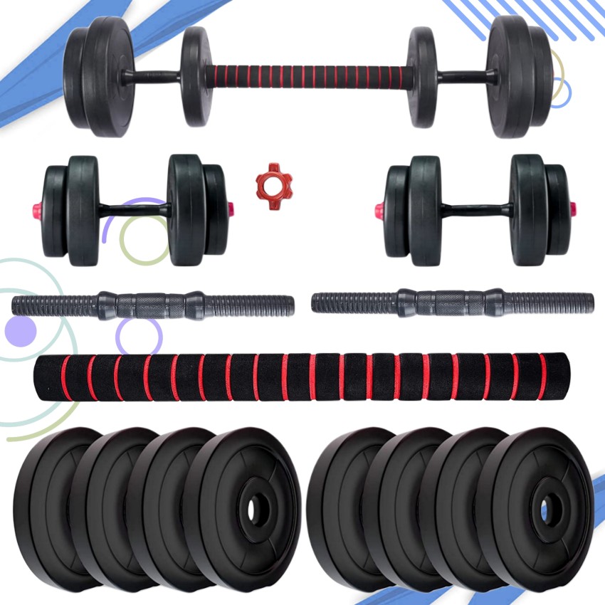 BULLAR 16 kg Home Gym Kit with dumbbell and barbel set Gym