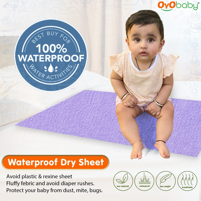 Drysheet, Baby waterproof Bed Sheet Protector/Baby Dry Sheet (100x140  cm)Large Dry Sheet