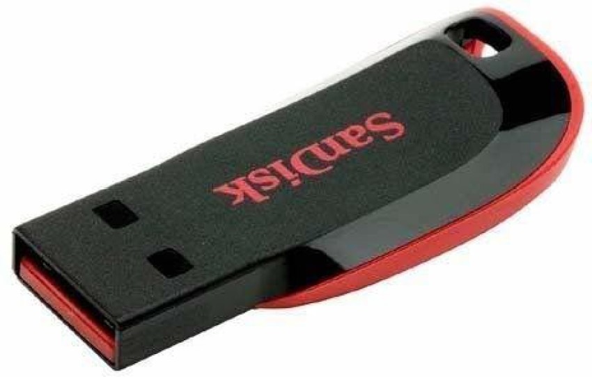  Sandisk Cruzer Glide USB Flash Drive, 64 GB, Black/Red
