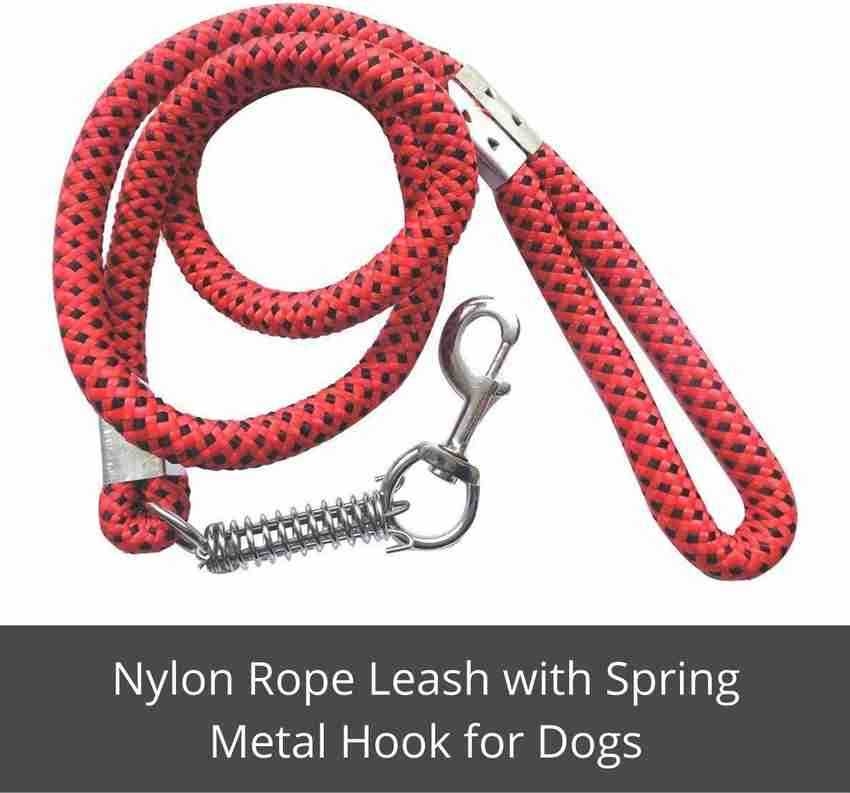 FOODIE PUPPIES 18mm Dog Nylon Rope Leash with Spring Metal Hook