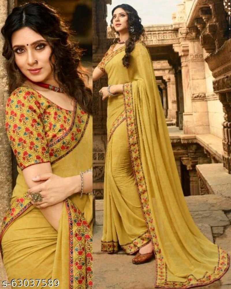 Flipkart chiffon party wear sarees 2025