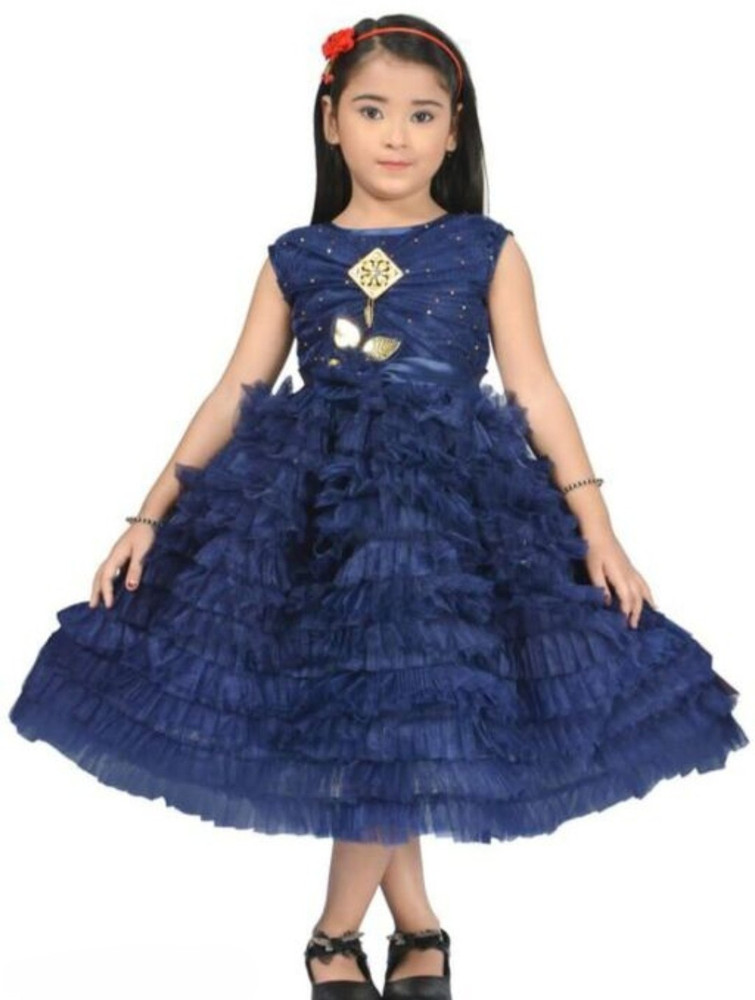 MY STYLE FASHION Baby Girls Below Knee Party Dress Price in India - Buy MY  STYLE FASHION Baby Girls Below Knee Party Dress online at Flipkart.com