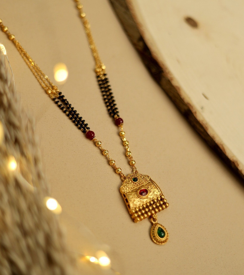 Fancy mangalsutra deals pendant