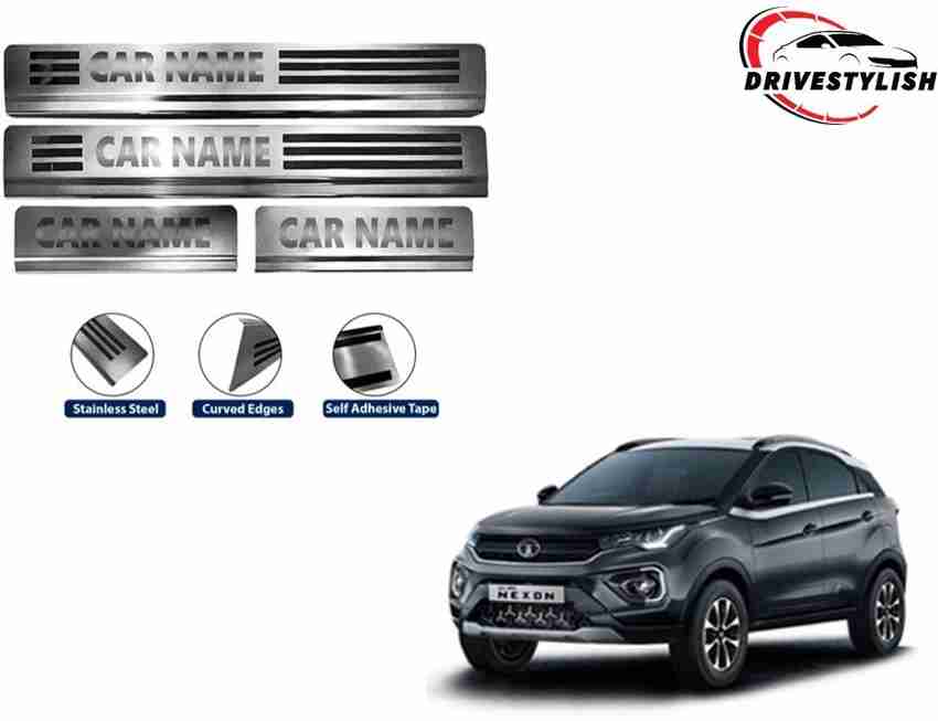 DriveStylish Car Stainless Steel Foot Step Scuff Plate Sill Plate