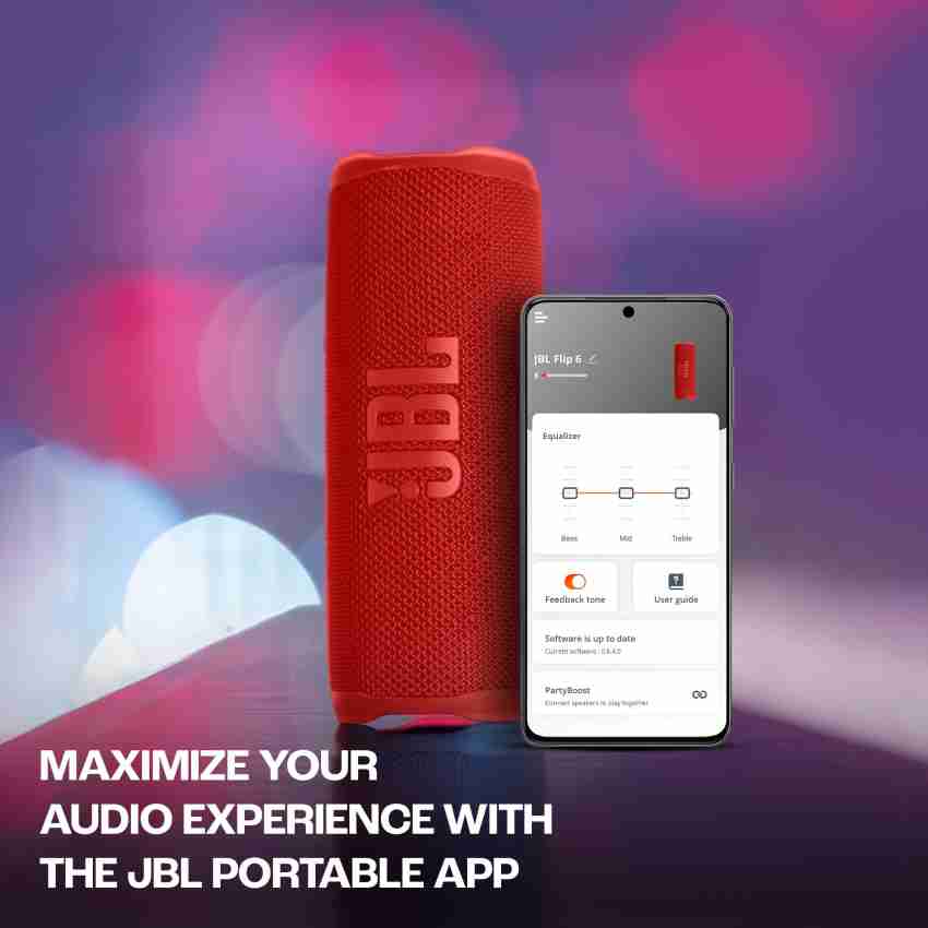 Buy JBL Flip 6 with 12Hr Playtime, Customize Audio by JBL App 