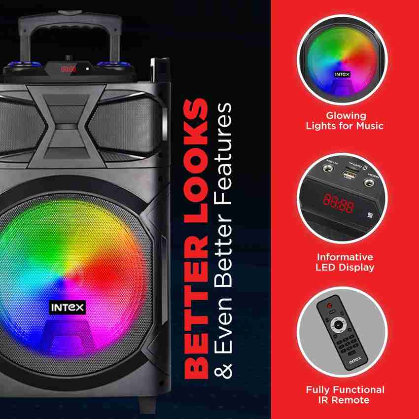 Buy Intex T 350 TUFB Dual Trolley Speaker 60 W Bluetooth Party
