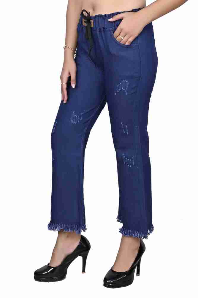 Zara Angel Regular Fit Women Dark Blue Trousers - Buy Zara Angel