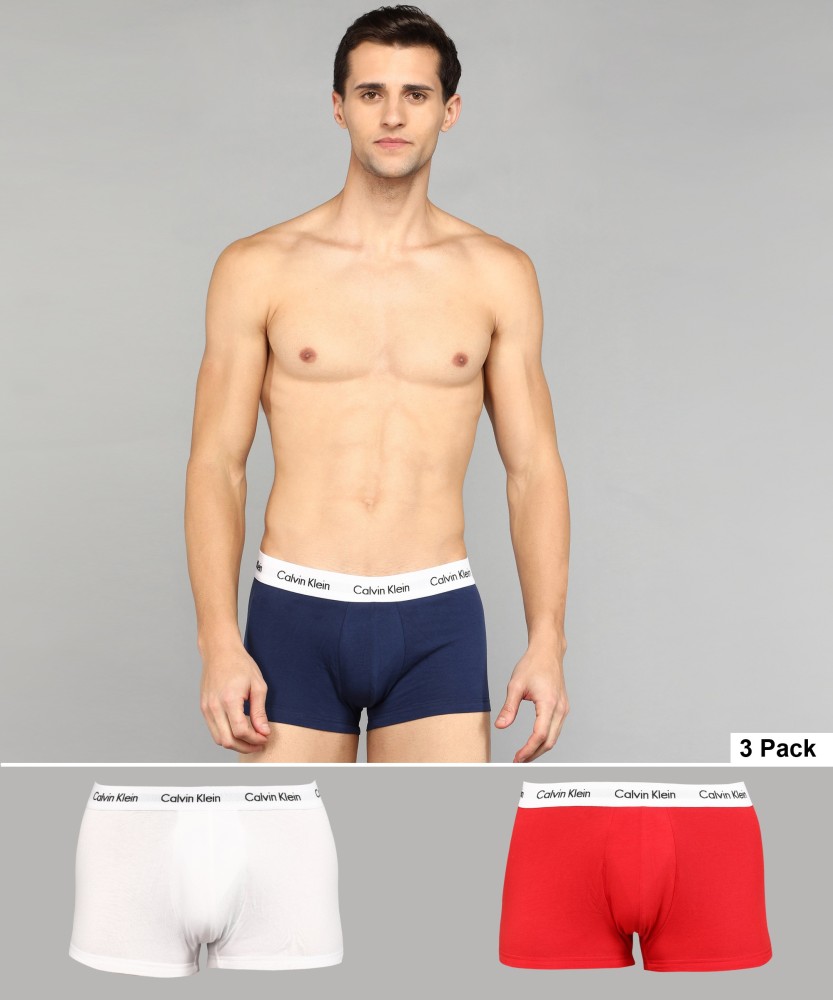 Calvin Klein 100% Authentic Men's Boxer Shorts Trunks – 3 Pack Black/Grey/ White