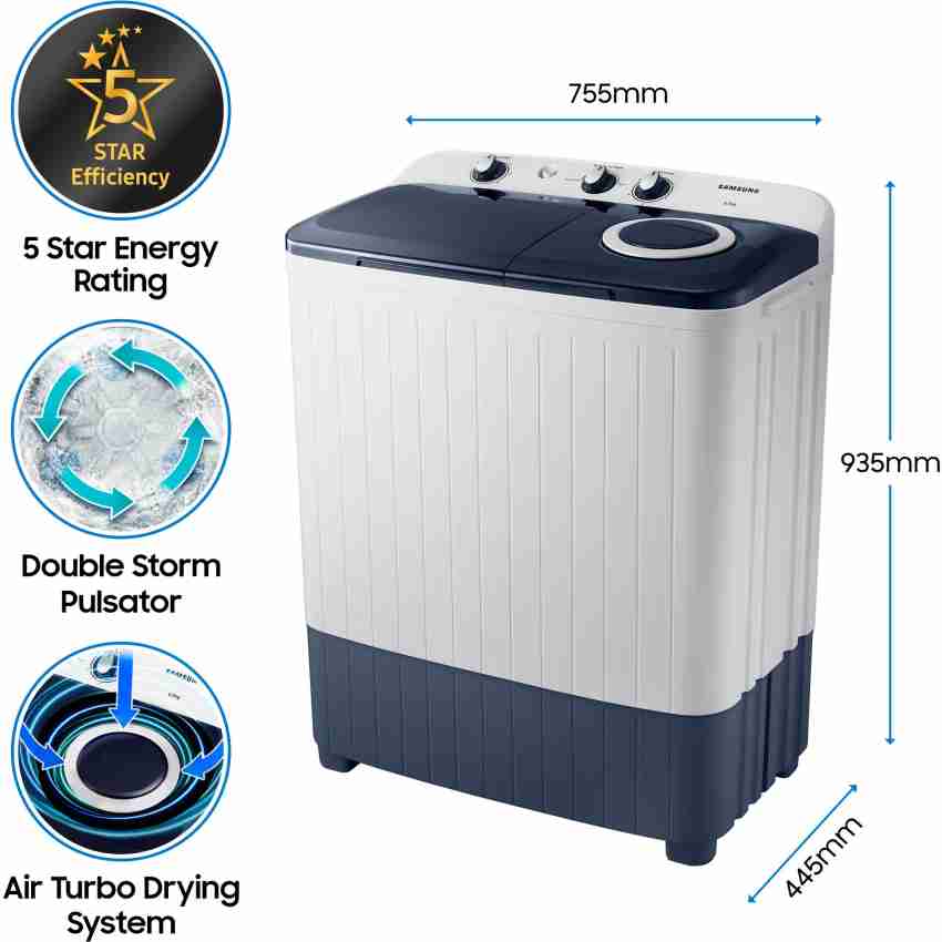 samsung 6.5 kg semi automatic washing machine