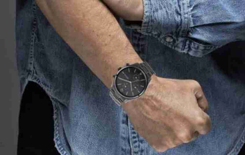 Titan black chain watch clearance