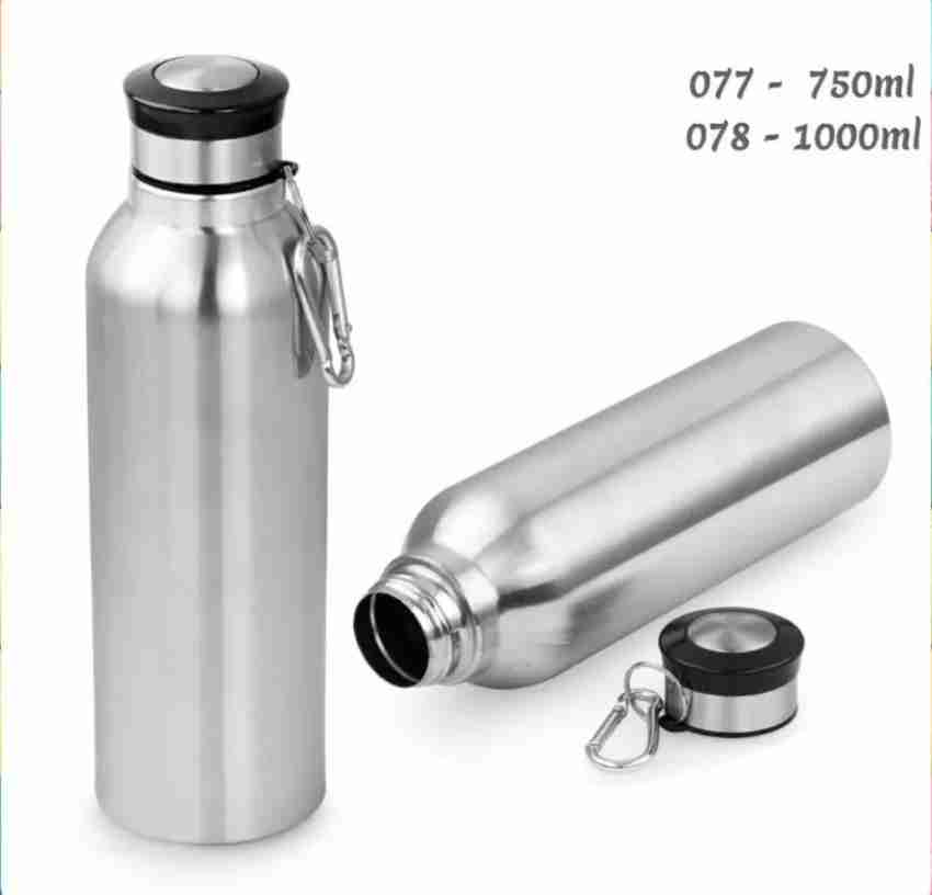 Silver water shop bottle for kids