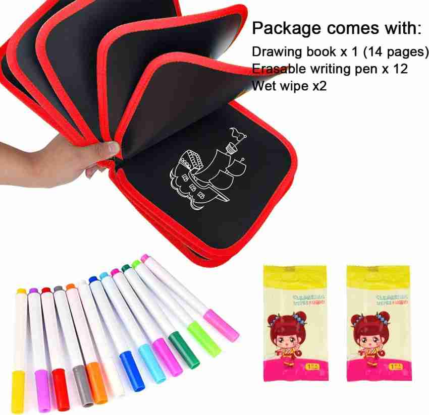 Manogyam Kids Reusable Drawing Book Magic Painting