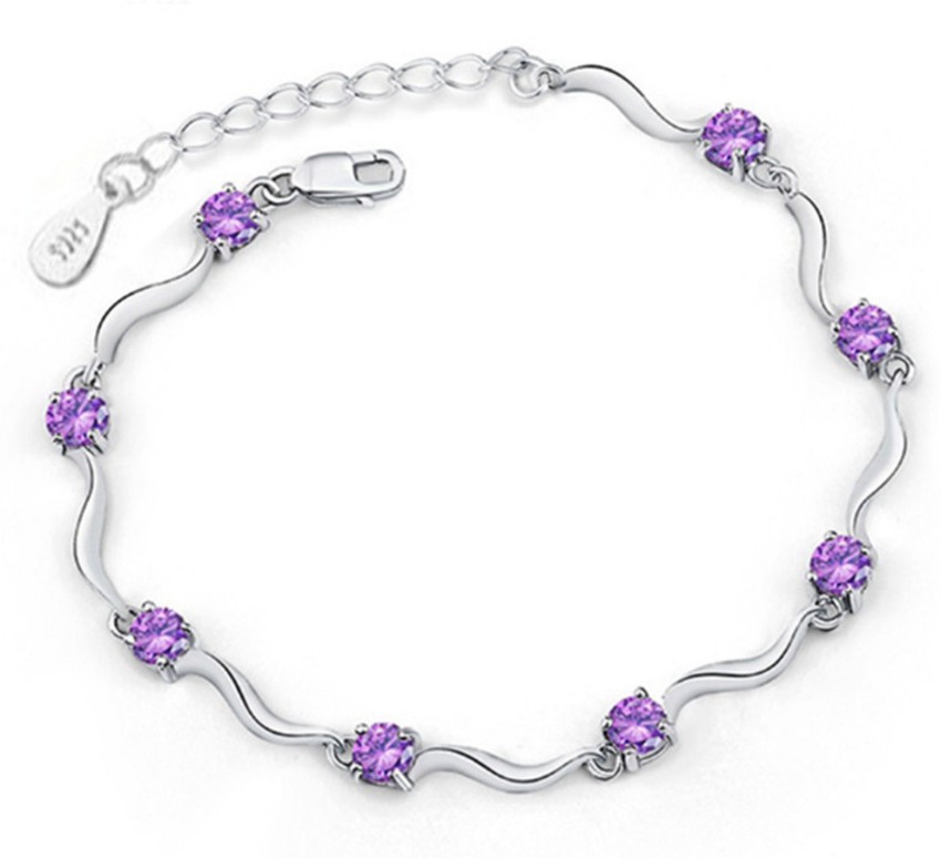 Purple and silver deals bracelet